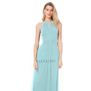 Bill Levkoff Bridesmaid Dress 7038 Mist Size 8 NWT